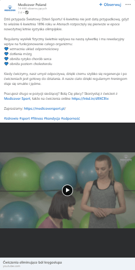 Linkedin - Medicover